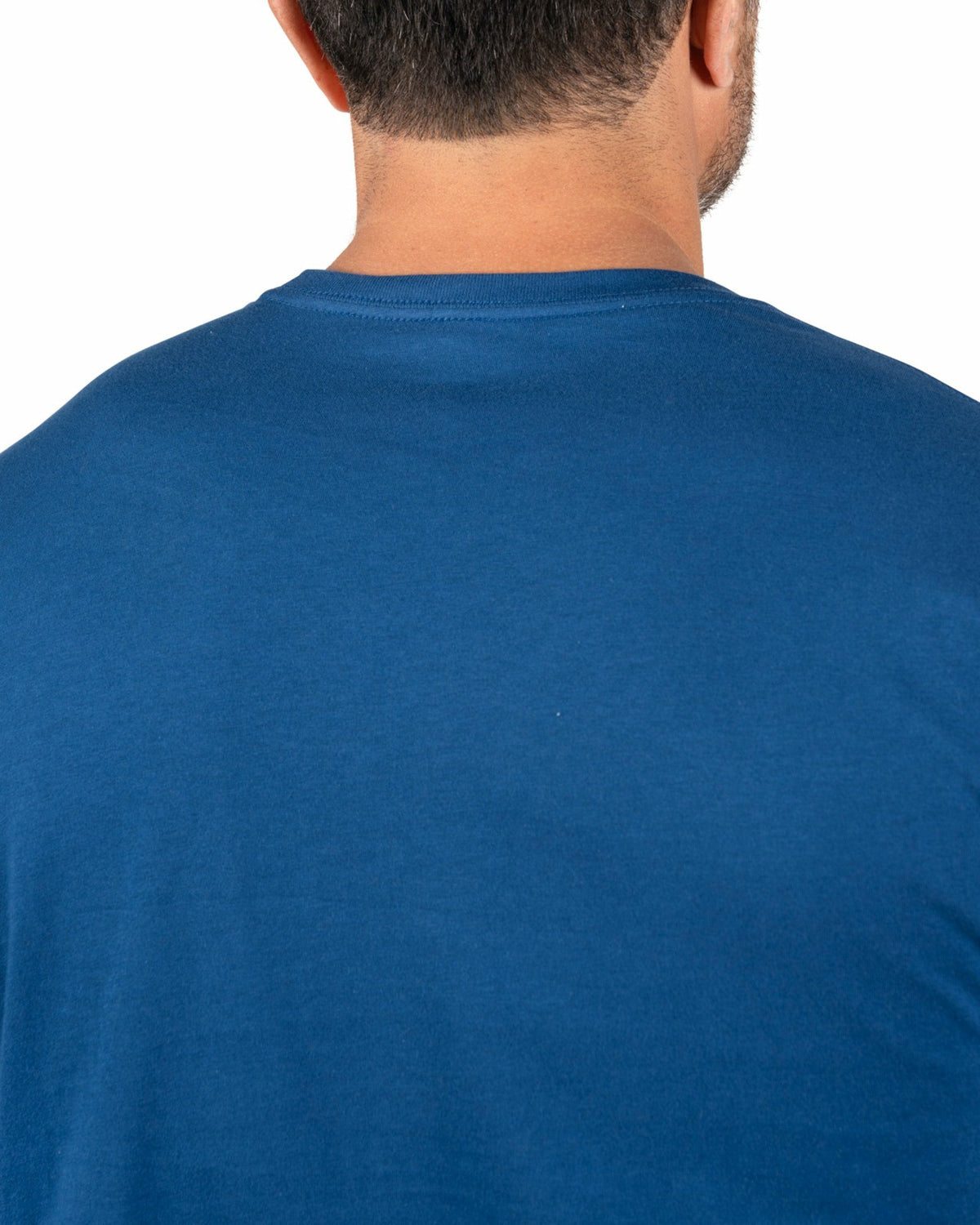 Super Soft Men's Blue Graphic Tee with Live Lucky Logo