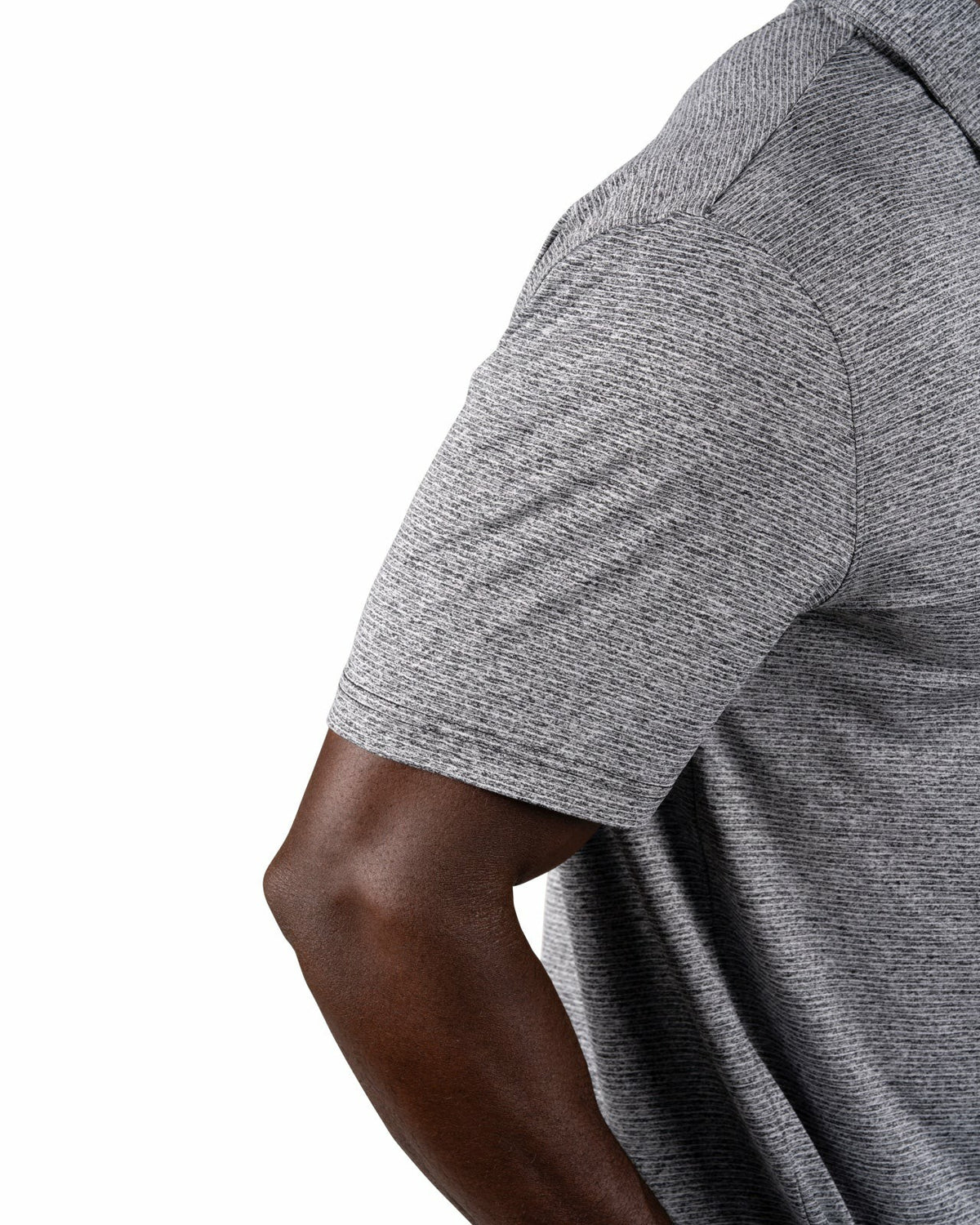 Men's Breathable Black Performance Polo for Golf or Business