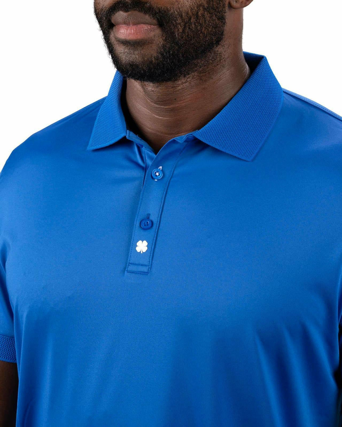 Modern Men's Blue Performance Polo for Golf or Business