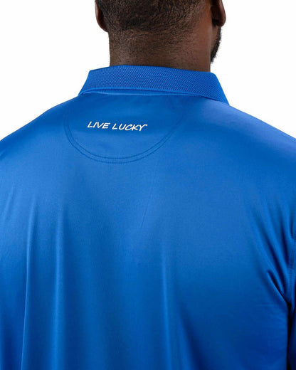Modern Men's Blue Performance Polo for Golf or Business