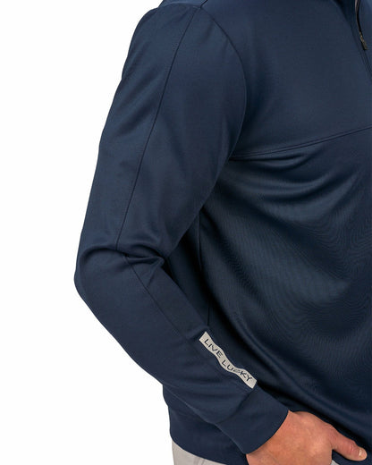 Men's Athletic Navy Quarter-Zip Hoodie