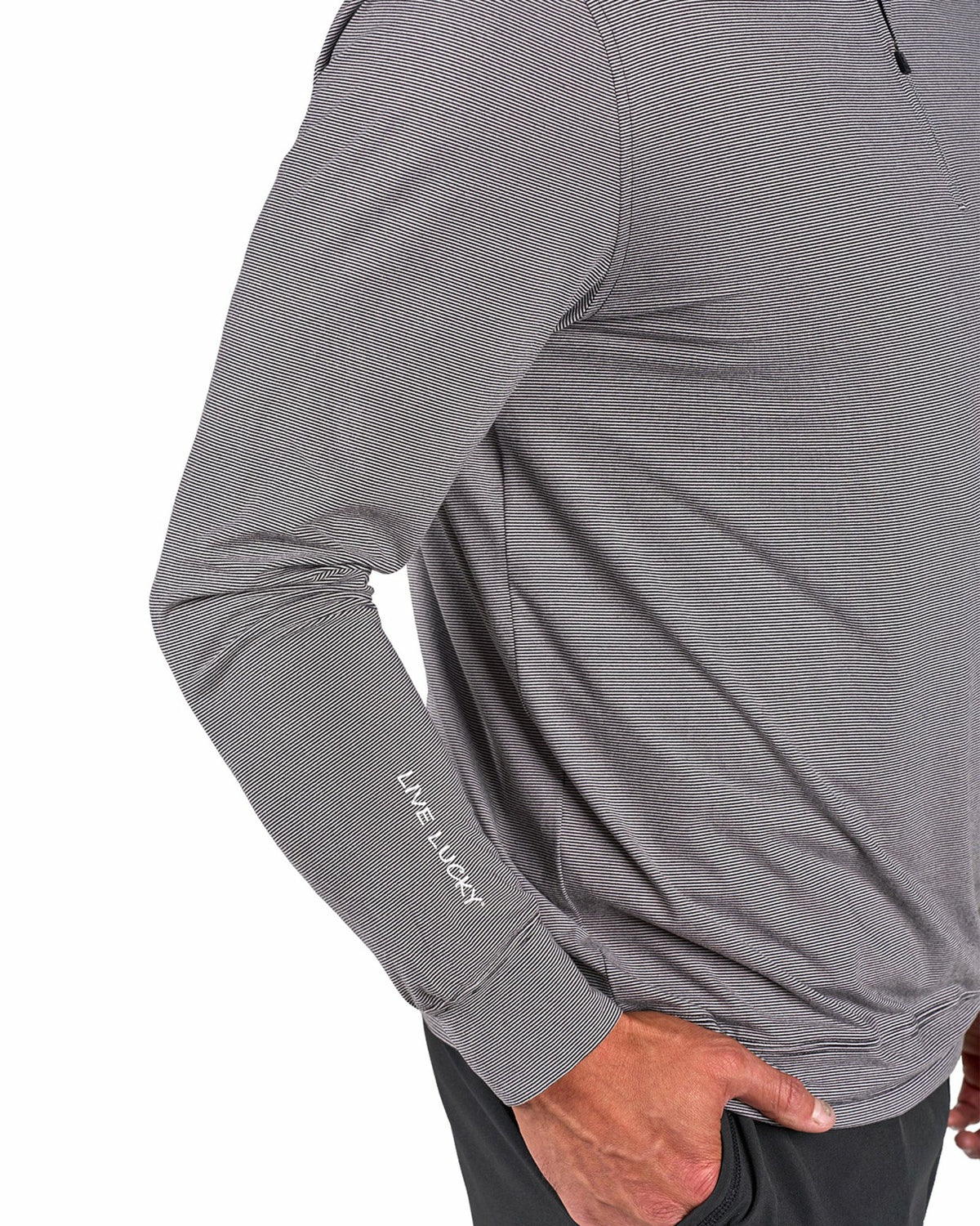 Men's Versatile Black Quarter-Zip Sweatshirt for Style and Comfort