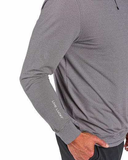 Men's Versatile Black Quarter-Zip Sweatshirt for Style and Comfort