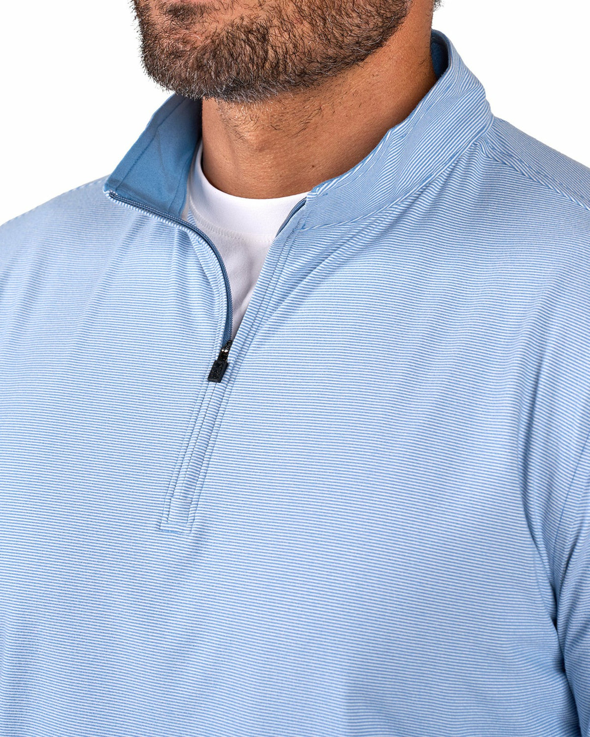 Men's Versatile Blue Quarter-Zip Sweatshirt for Style and Comfort