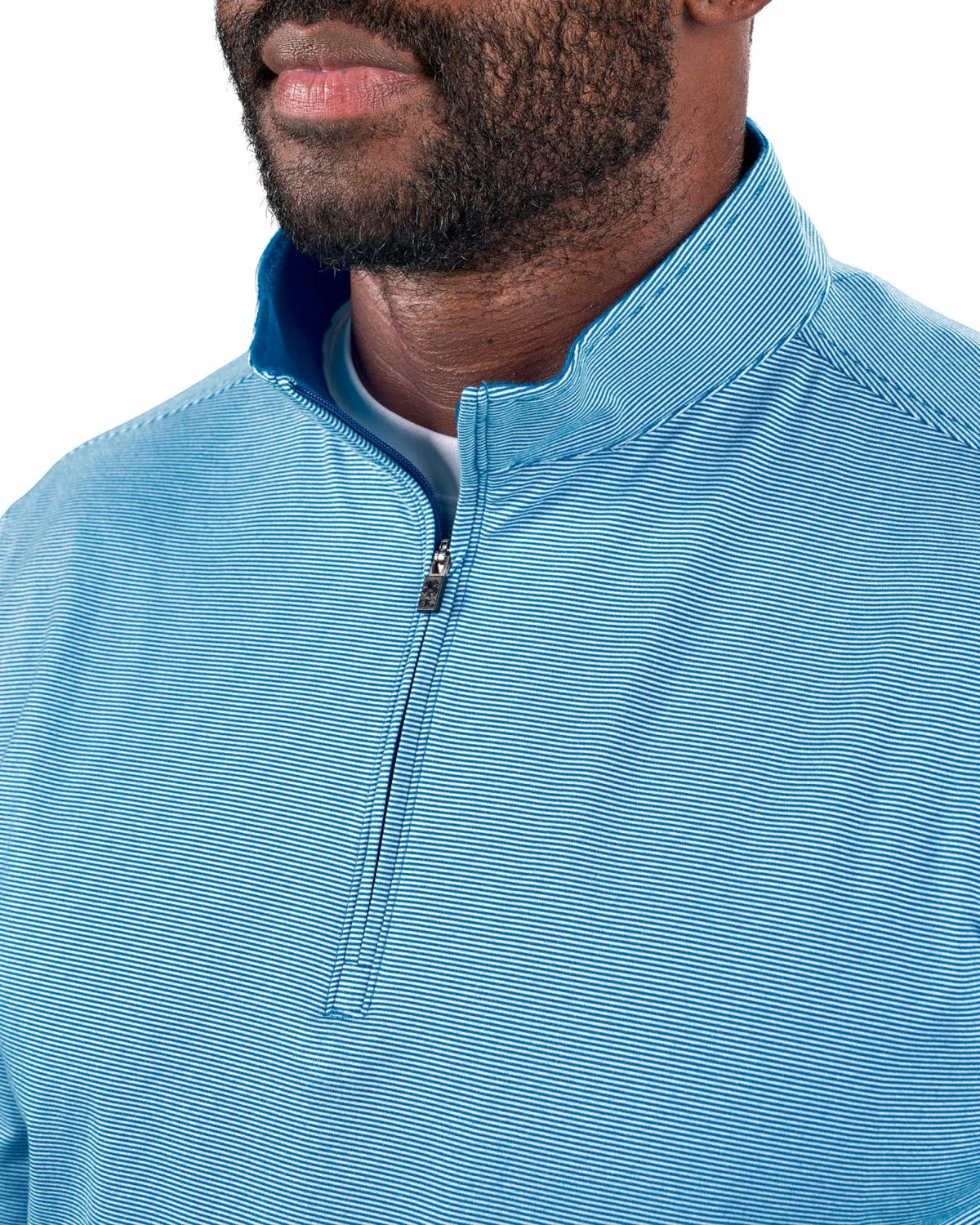 Men's Versatile Blue Quarter-Zip Sweatshirt for Style and Comfort