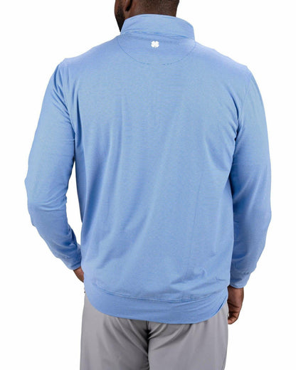 Men's Versatile Blue Quarter-Zip Sweatshirt for Style and Comfort
