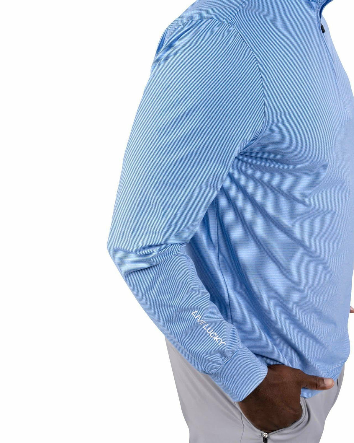 Men's Versatile Blue Quarter-Zip Sweatshirt for Style and Comfort