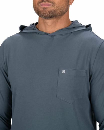 Lightweight Long-Sleeved Green Super Soft Men's Hoodie
