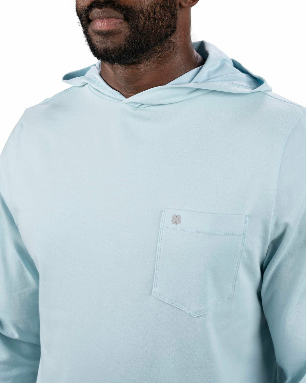 Lightweight Long-Sleeved Blue Super Soft Men's Hoodie