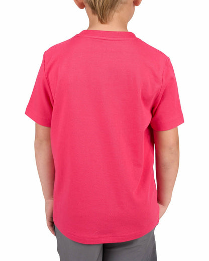 Lightweight Luxury Short-Sleeved Pink Kids' Pocket Tee For Golf or Play