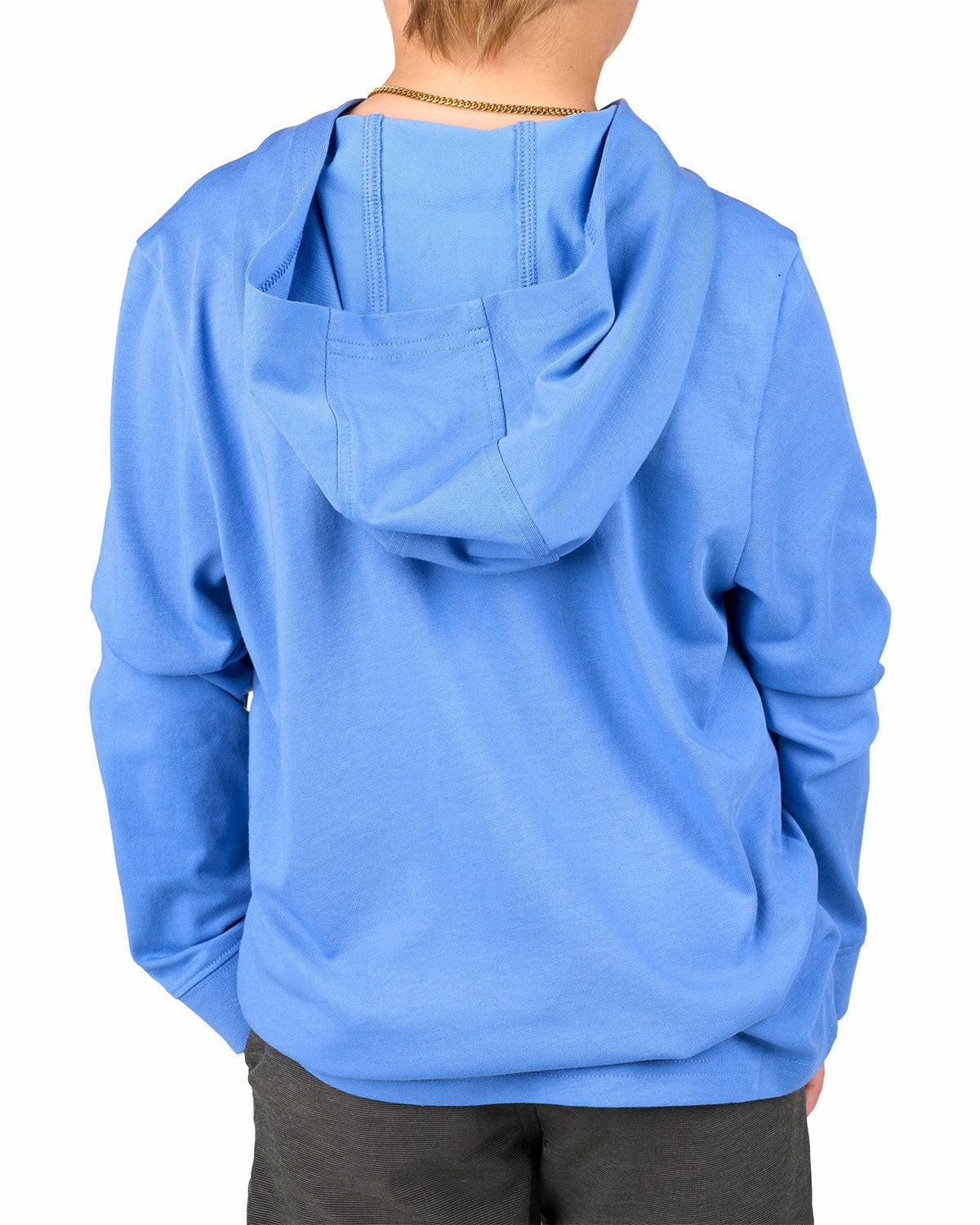 Lightweight Long-Sleeved Blue Super Soft Kids' Hoodie
