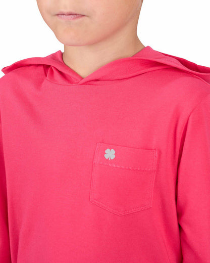 Lightweight Long-Sleeved Pink Super Soft Kids' Hoodie