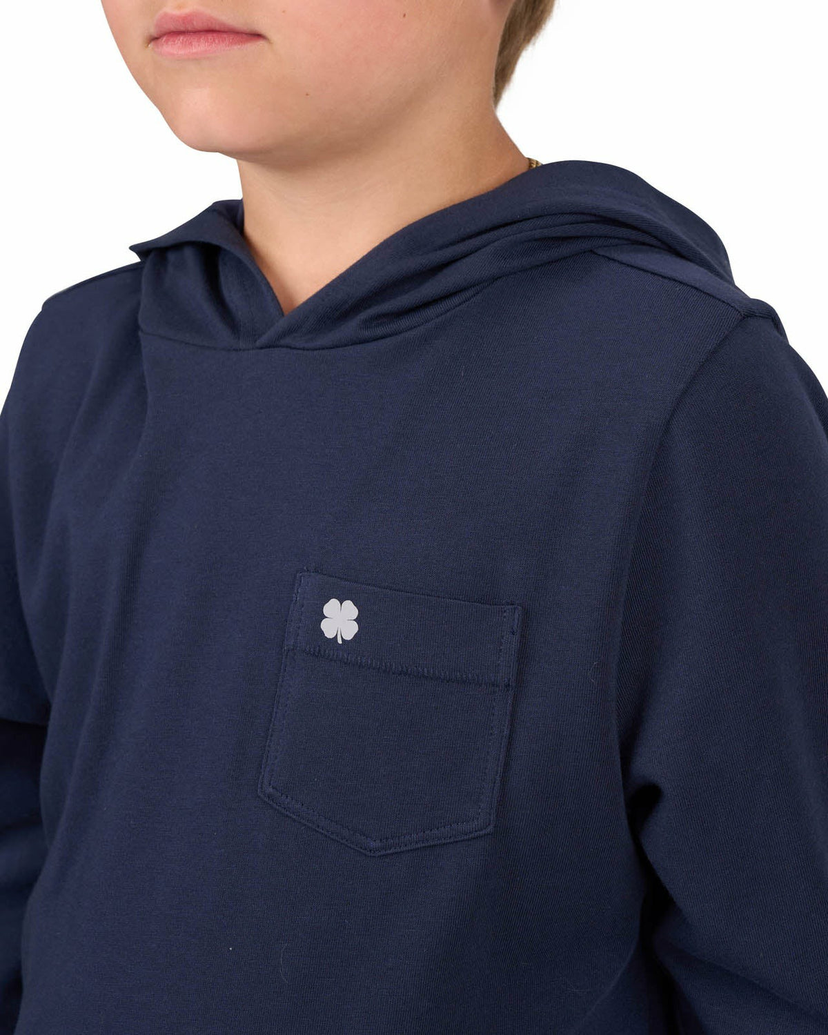 Lightweight Long-Sleeved Navy Blue Super Soft Kids' Hoodie