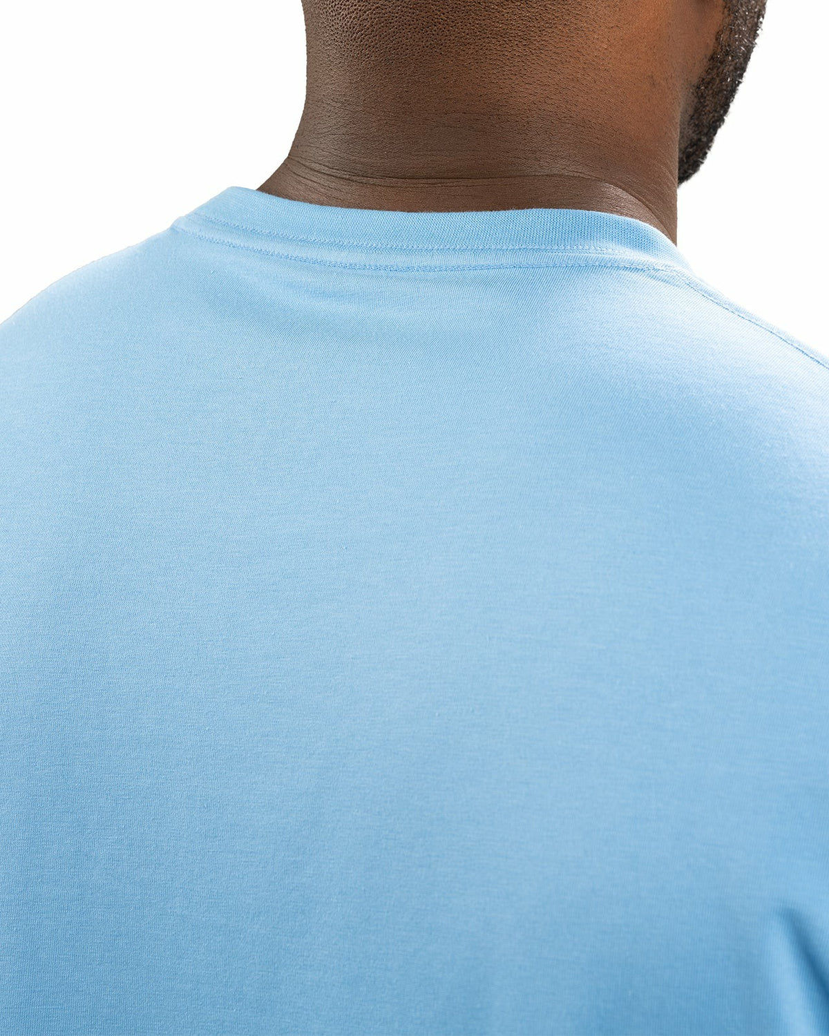 Lightweight Luxury Short-Sleeved Blue Men's Pocket Tee