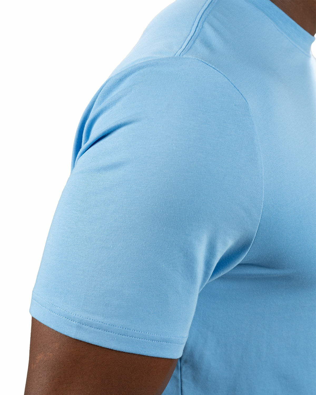 Lightweight Luxury Short-Sleeved Blue Men's Pocket Tee