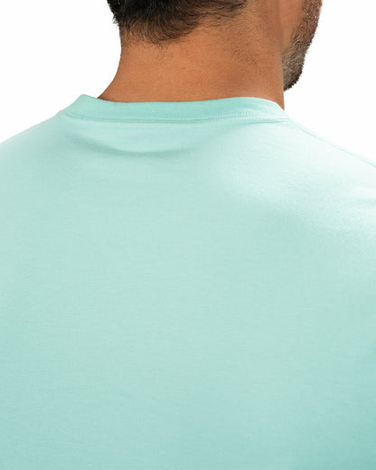 Lightweight Luxury Short-Sleeved Green Men's Pocket Tee