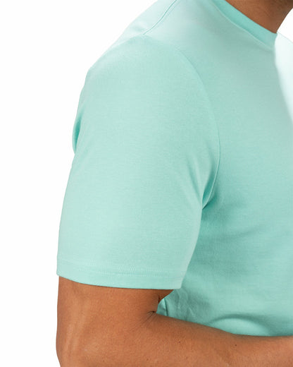 Lightweight Luxury Short-Sleeved Green Men's Pocket Tee