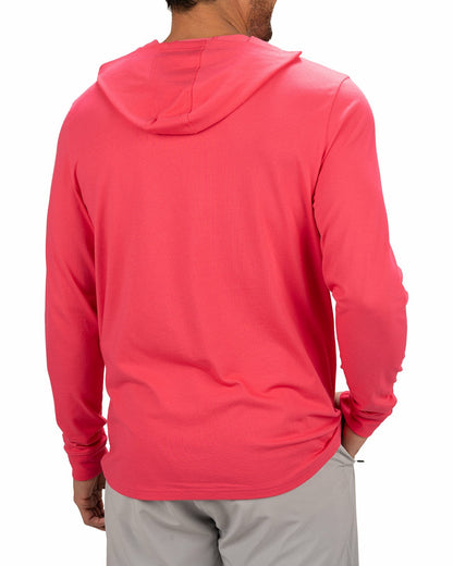 Lightweight Long-Sleeved Bright Pink Super Soft Men's Hoodie