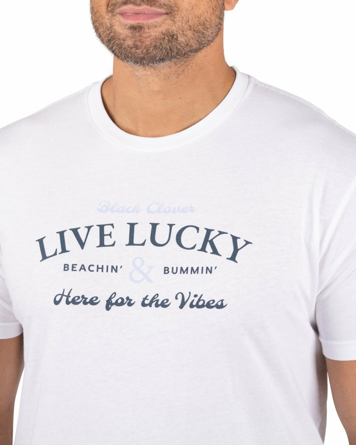 White Men's Graphic Tee for Golf & Casual Wear