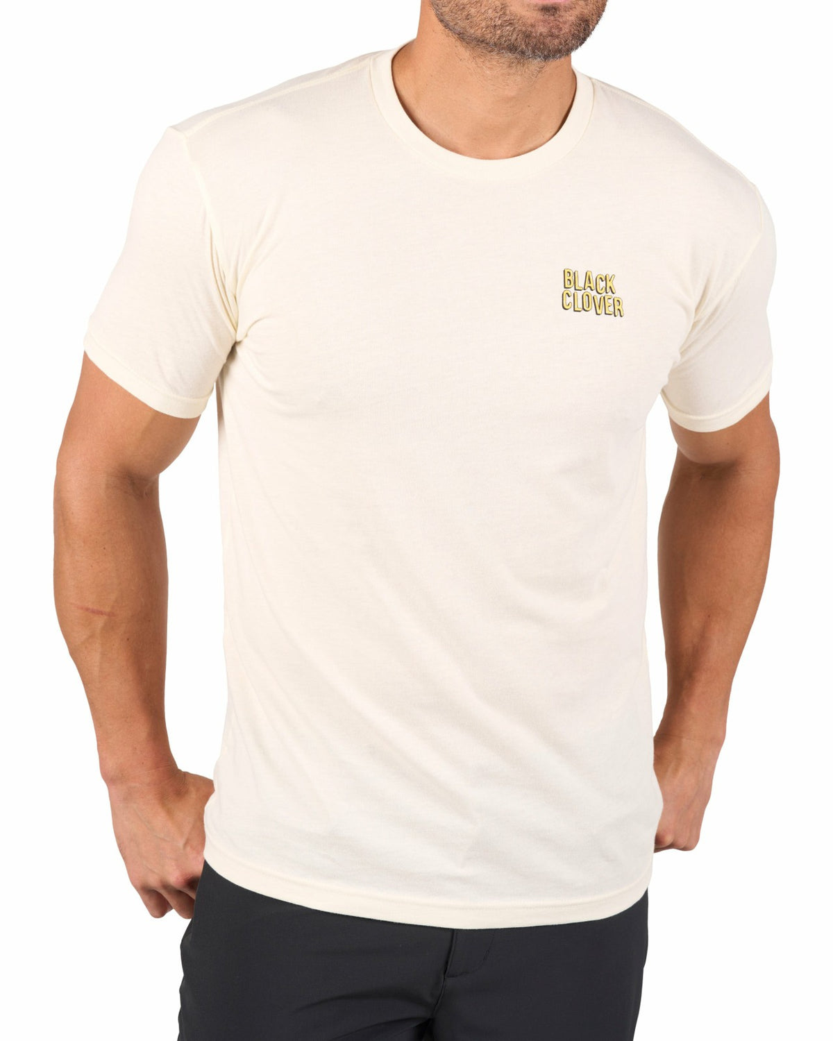 Beige Men's Graphic Tee for Golf & Casual Wear