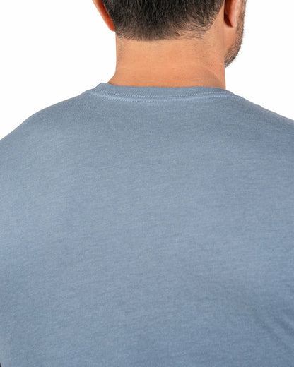 Playful Men's Light Blue Graphic Tee for Golf