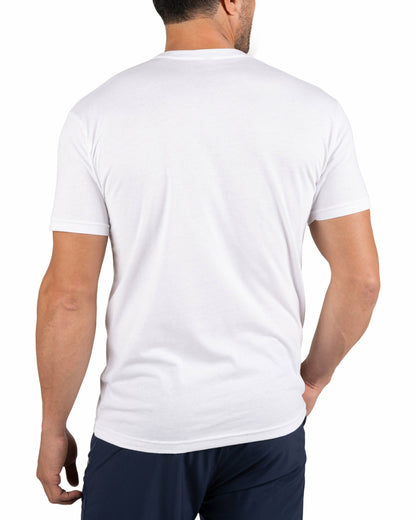 Playful Men's White Graphic Tee for Golf