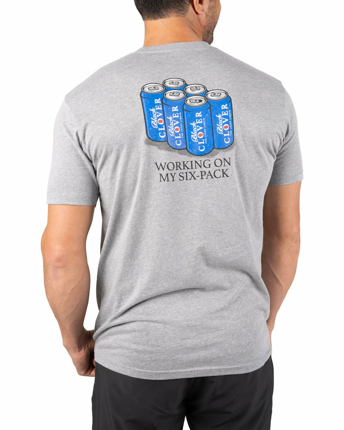 Playful Men's Dark Grey Graphic Tee for Golf