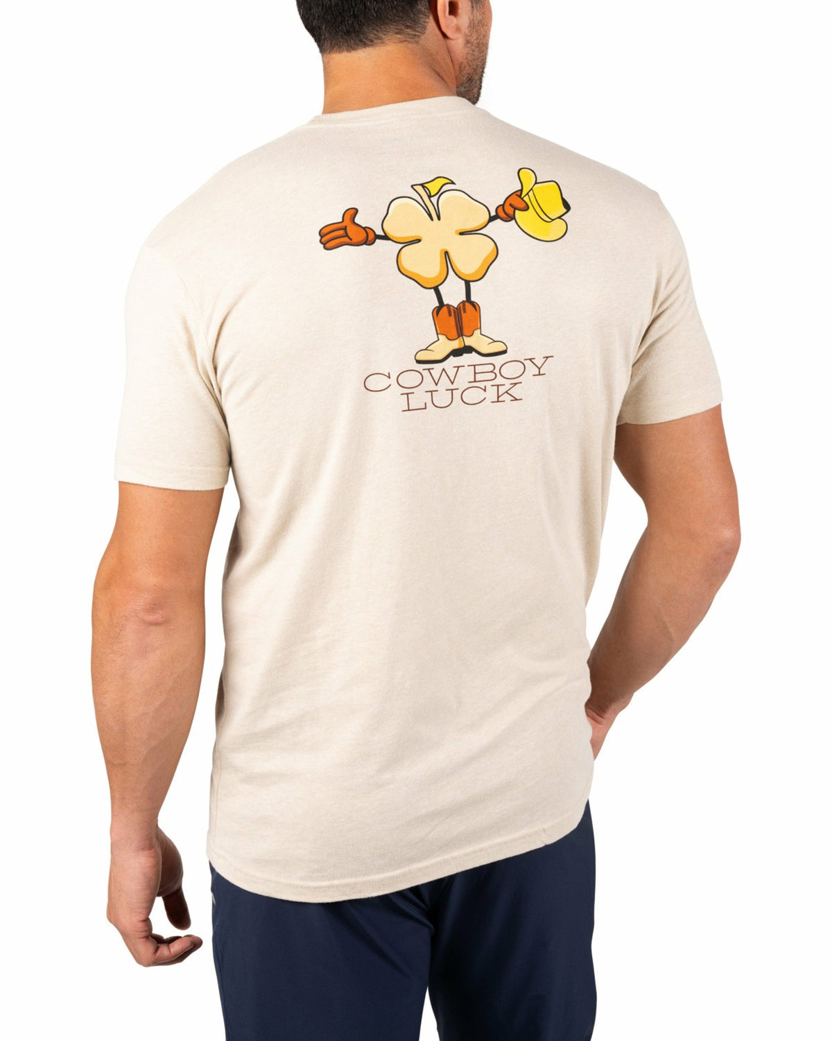 Super Soft Men's Off-White Golf Themed Graphic Tee