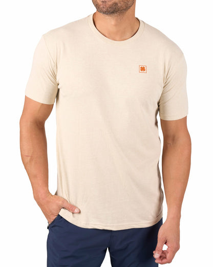 Super Soft Men's Off-White Golf Themed Graphic Tee