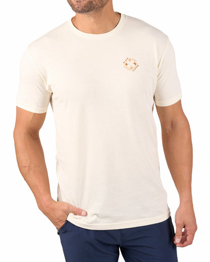 Retro Western Men's Beige Graphic Tee