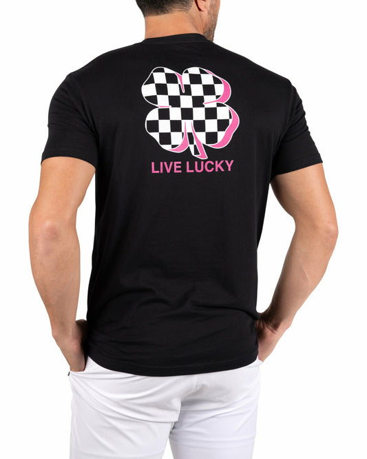 Black Men's Graphic Tee for Golf & Casual Wear