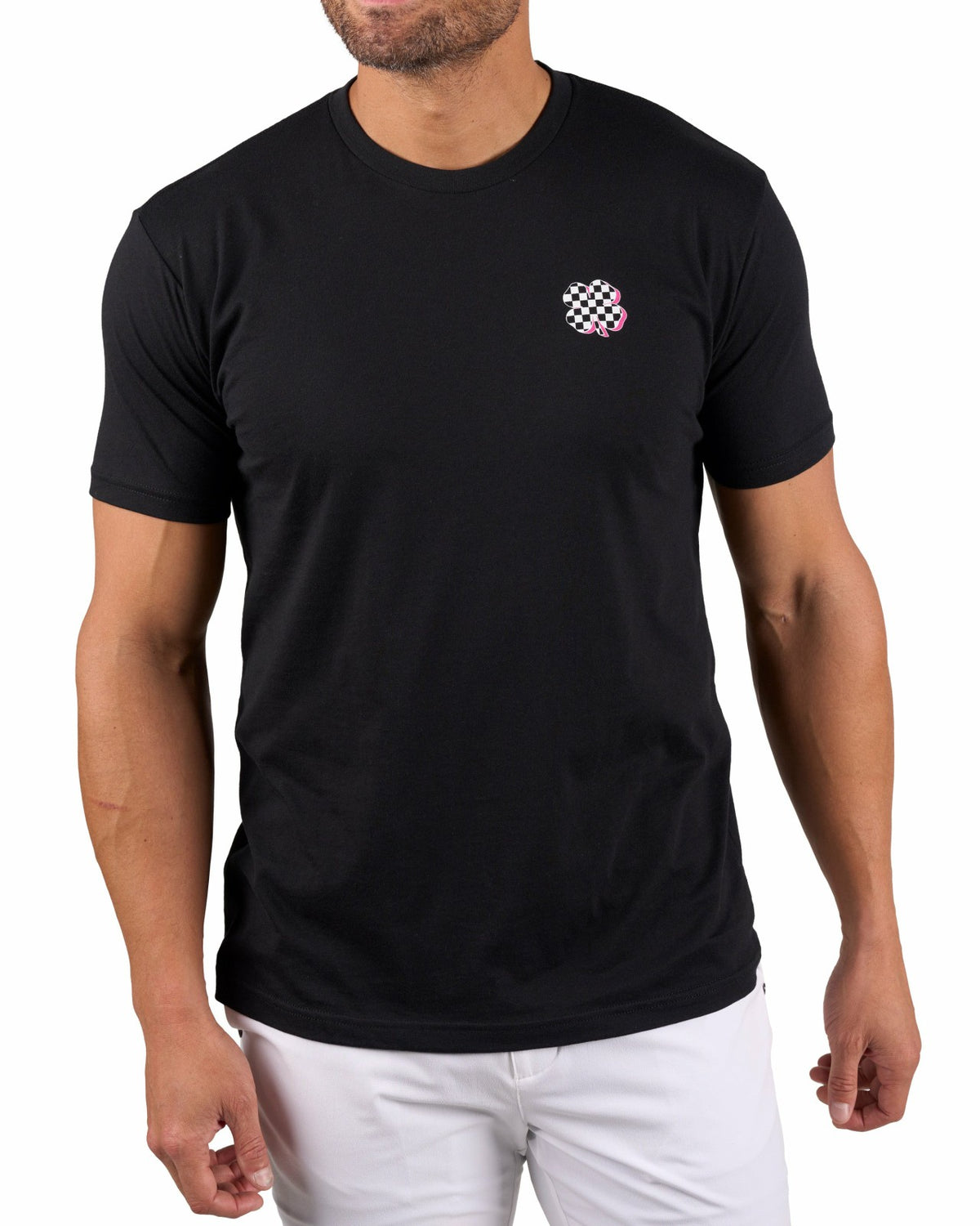Black Men's Graphic Tee for Golf & Casual Wear