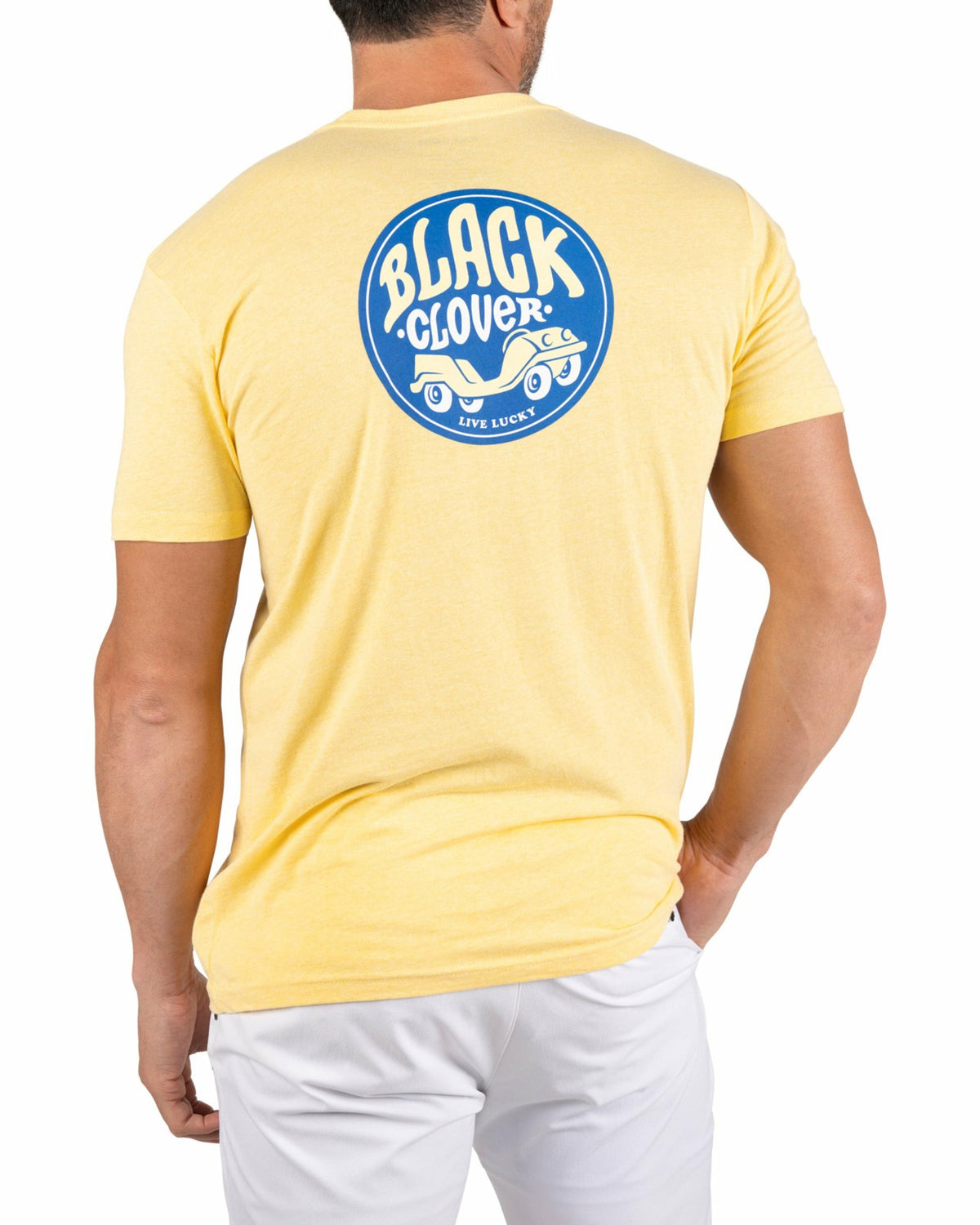 Bright Yellow Men's Graphic Tee for Golf & Casual Wear
