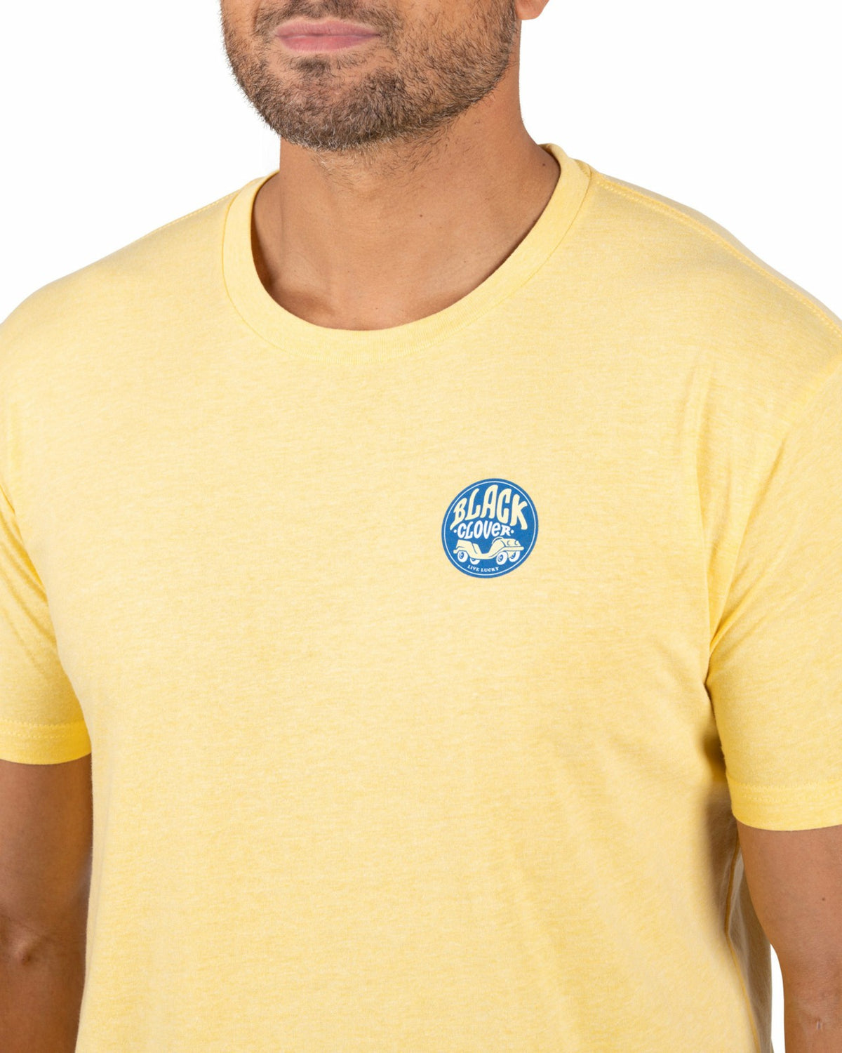 Bright Yellow Men's Graphic Tee for Golf & Casual Wear