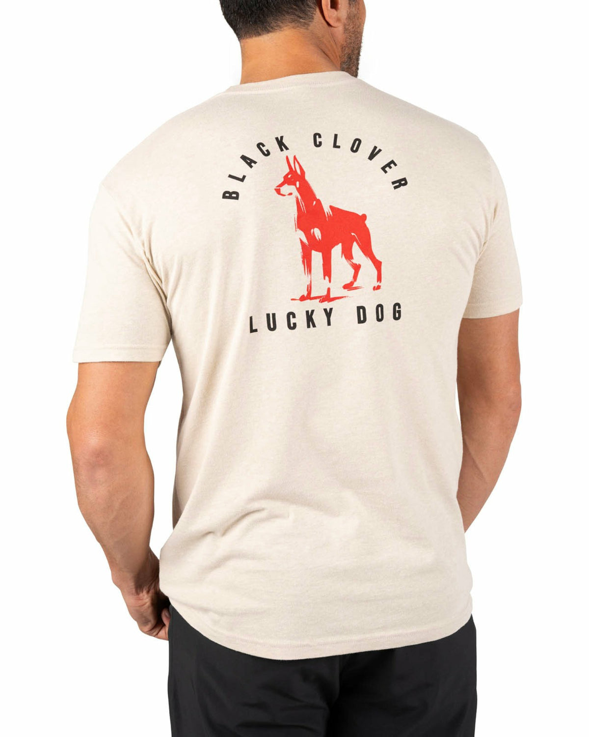 Beige Men's Graphic Tee for Golf & Casual Wear