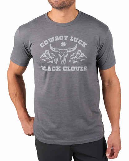 Super Soft Men's Grey Western Themed Graphic Tee