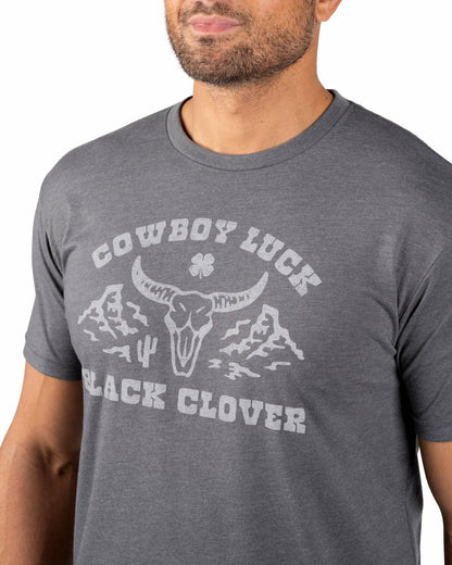 Super Soft Men's Grey Western Themed Graphic Tee