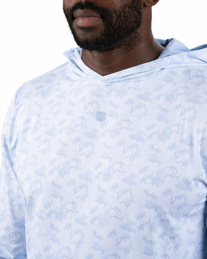 Men’s Light Blue Athletic Camo Hoodie