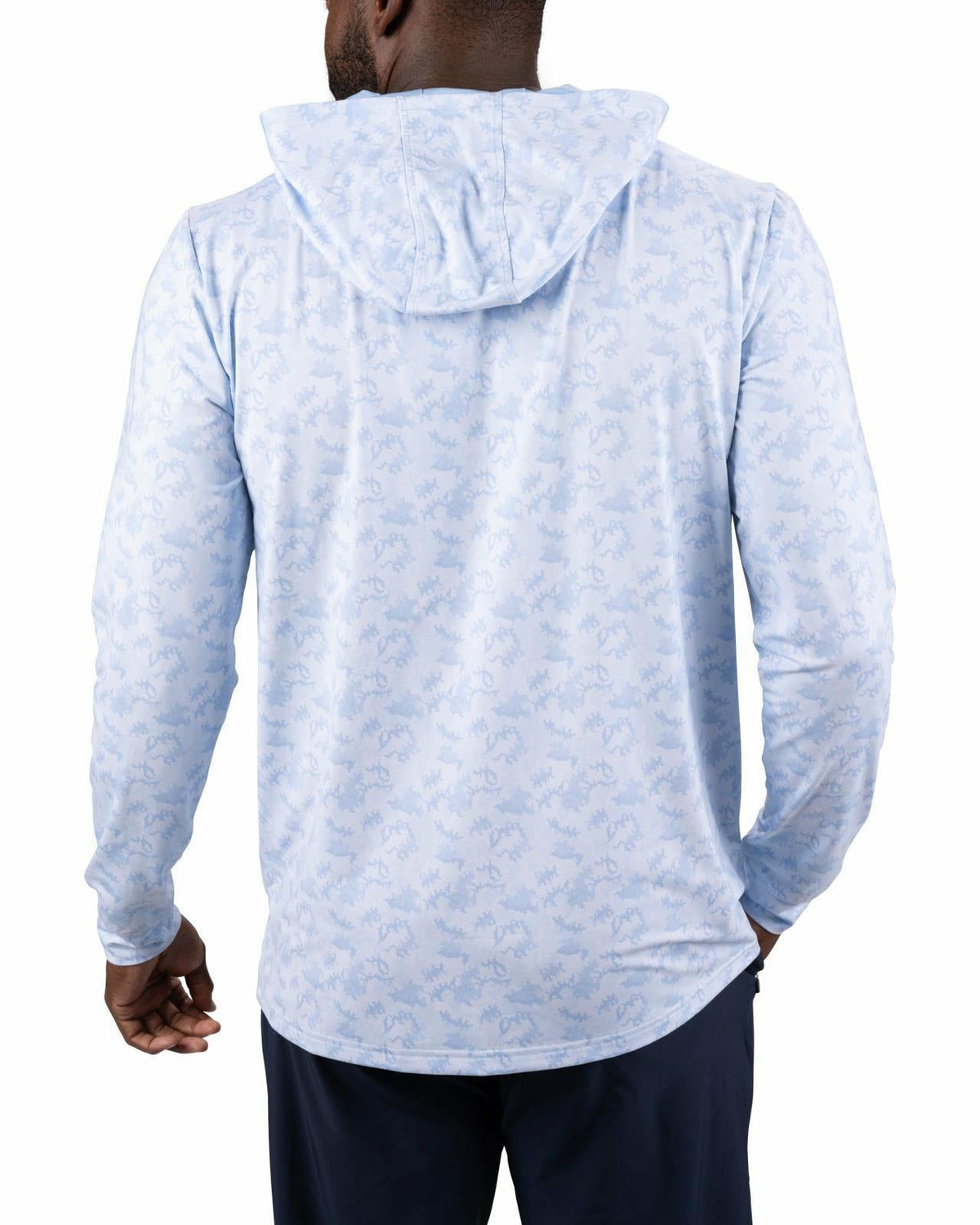 Men’s Light Blue Athletic Camo Hoodie