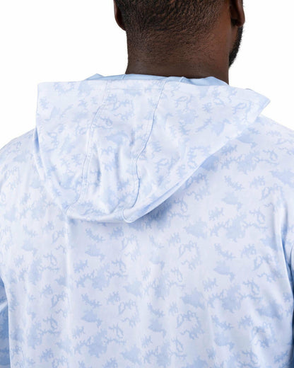 Men’s Light Blue Athletic Camo Hoodie