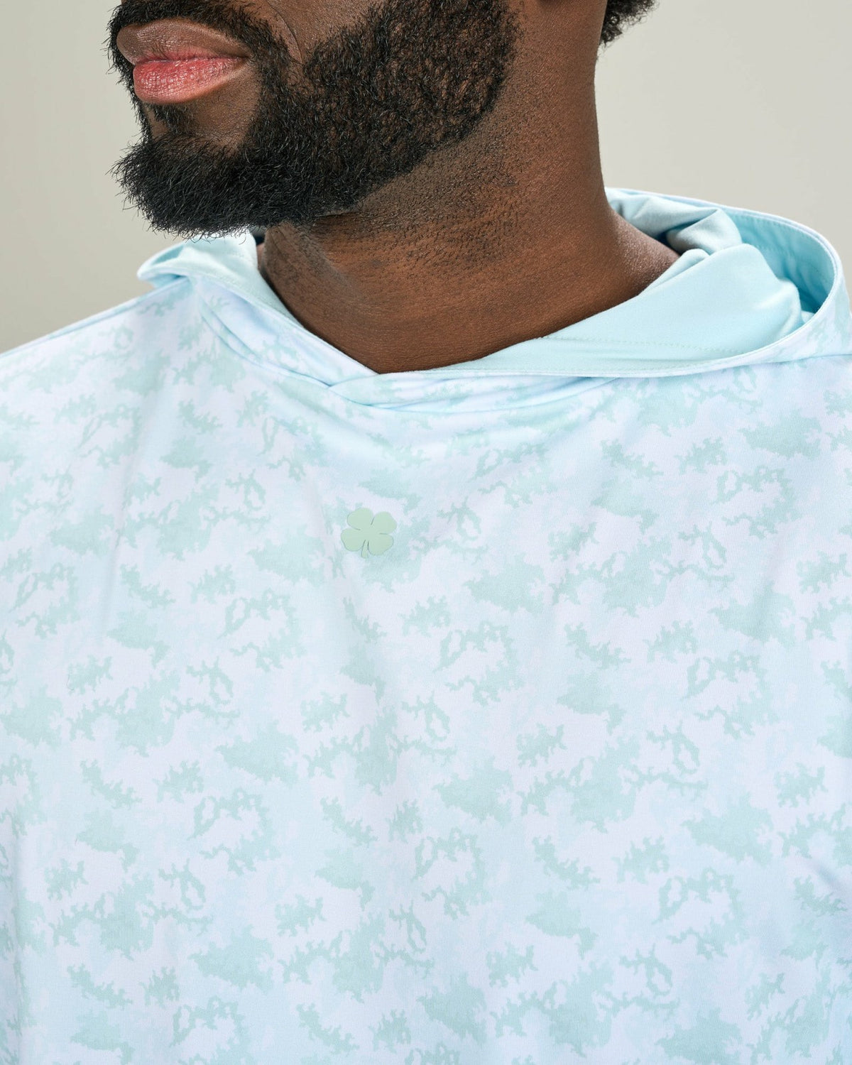 Men’s Light Green Athletic Camo Hoodie