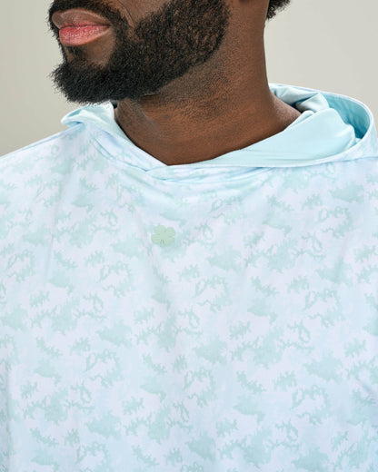 Men’s Light Green Athletic Camo Hoodie