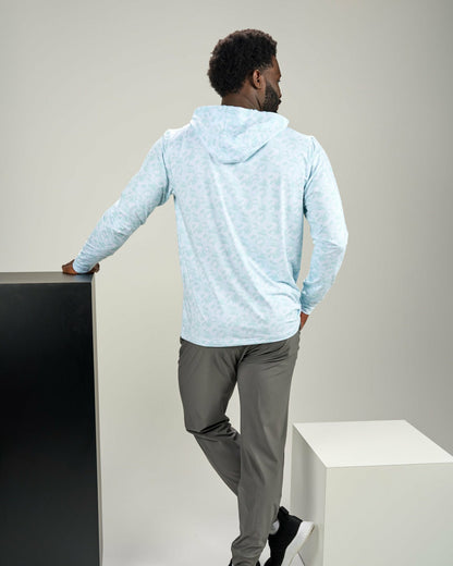 Men’s Light Green Athletic Camo Hoodie