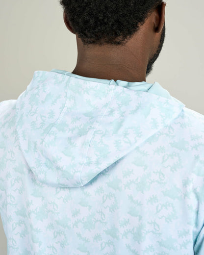 Men’s Light Green Athletic Camo Hoodie