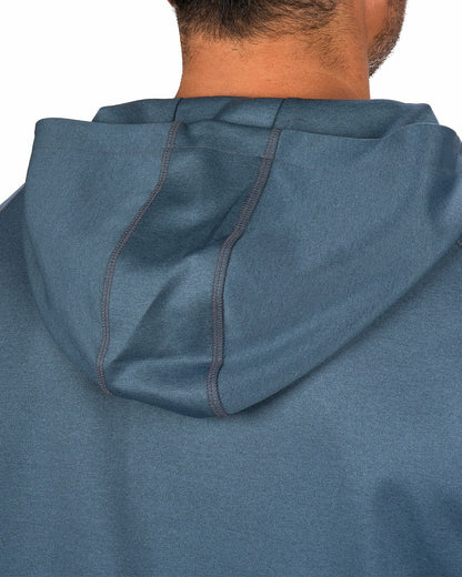 Men's Quarter-Zip Black Lightweight Hoodie