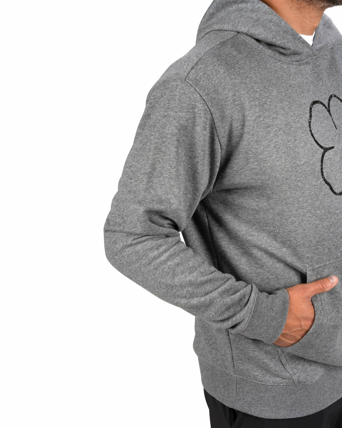 Men's Comfortable Athletic Grey Hoodie