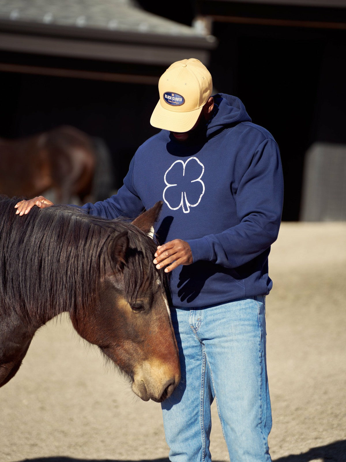 Men's Comfortable Athletic Navy Blue Hoodie