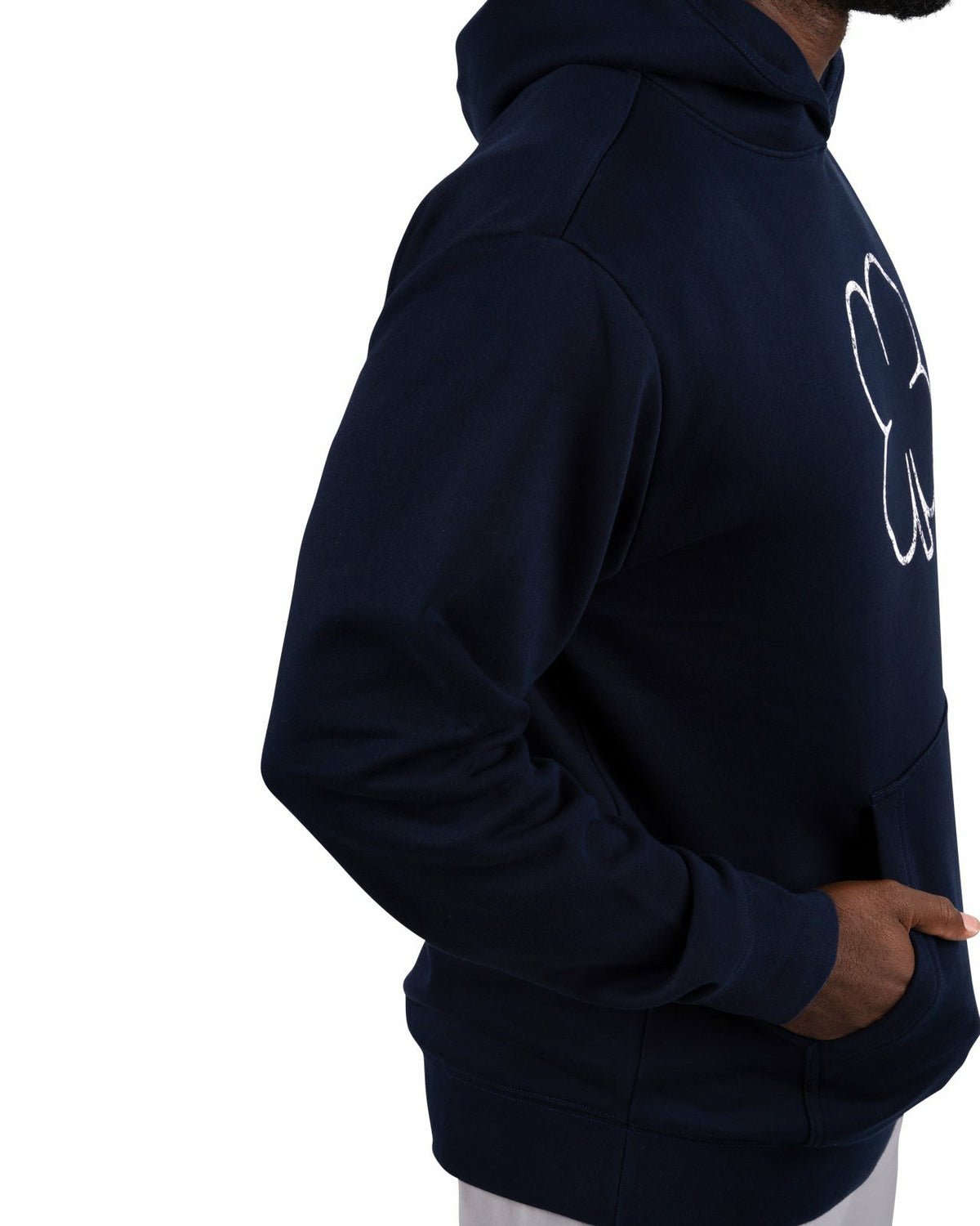 Men's Comfortable Athletic Navy Blue Hoodie