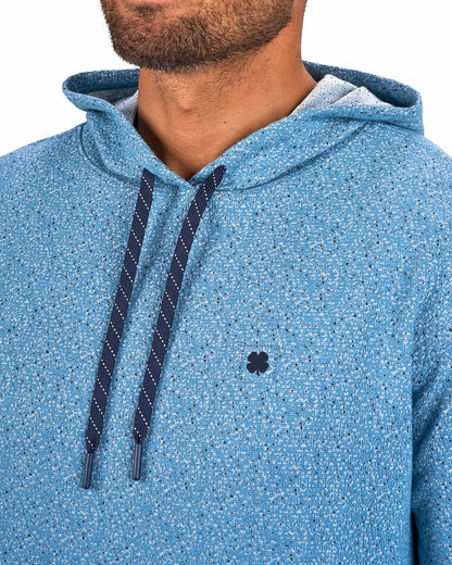Men's Blue Stylish Textured Hoodie