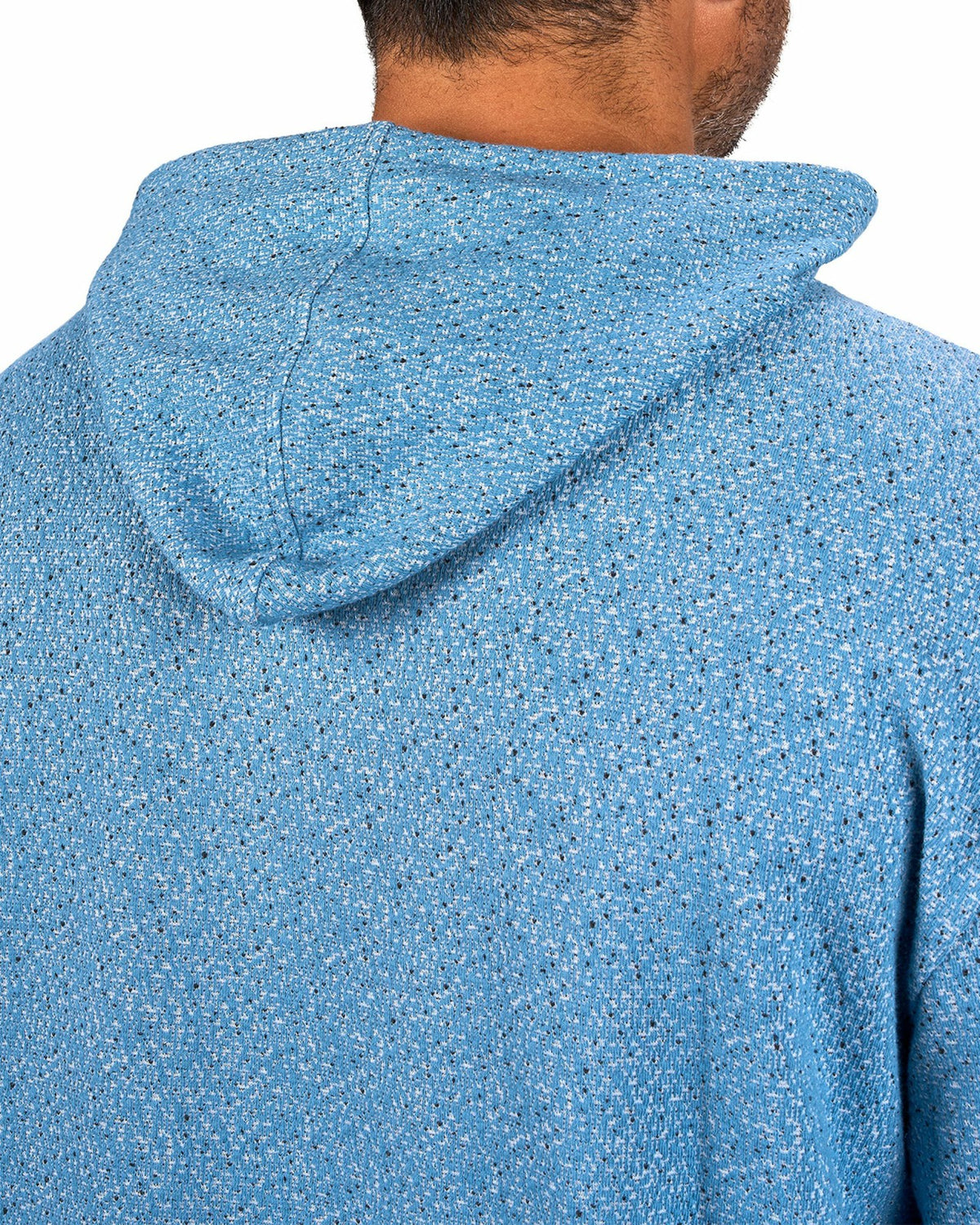 Men's Blue Stylish Textured Hoodie